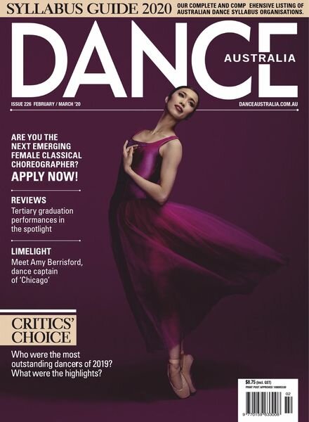 Dance Australia – February 2020 Cover