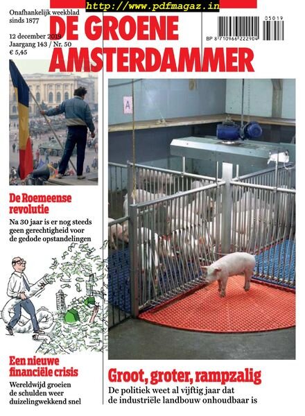 De Groene Amsterdammer – 13 december 2019 Cover