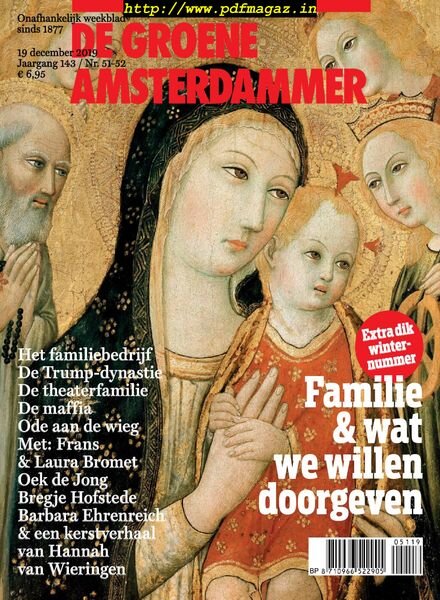 De Groene Amsterdammer – 20 december 2019 Cover