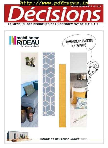 Decisions HPA – janvier 2020 Cover