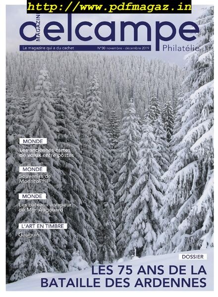 Delcampe Magazine Philatelie – novembre-decembre 2019 Cover