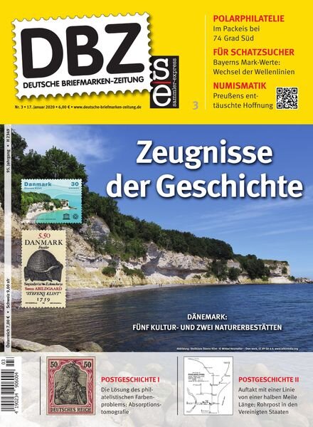 Deutsche Briefmarken-Zeitung Nr.3 – 17 Januar 2020 Cover