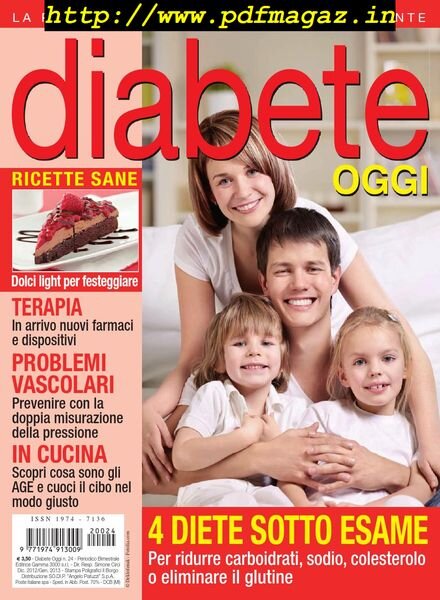 Diabete Oggi – Dicembre 2012 – Gennaio 2013 Cover
