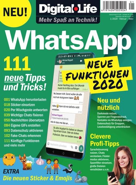 Digital Life – WhatsApp – Februar-Marz 2020 Cover