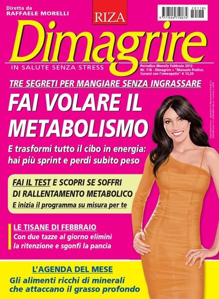 Dimagrire – Febbraio 2012 Cover
