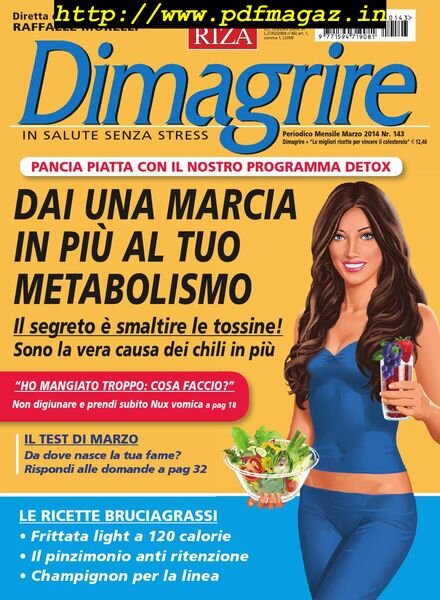 Dimagrire – Marzo 2014 Cover