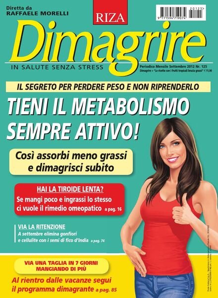 Dimagrire – Settembre 2012 Cover