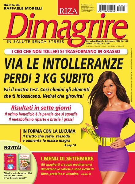 Dimagrire – Settembre 2014 Cover