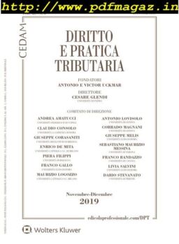 Diritto e Pratica Tributaria – Novembre-Dicembre 2019