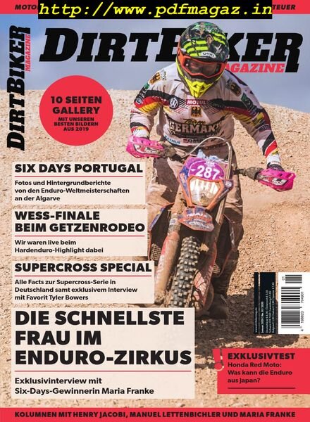 Dirtbiker Magazine – Januar 2020 Cover