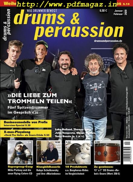 Drums & Percussion – Januar-Februar 2020 Cover