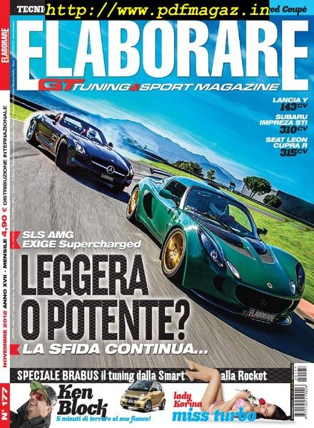 Elaborare – Novembre 2012 Cover