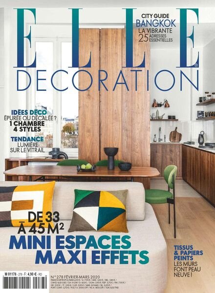 Elle Decoration France – fevrier 2020 Cover