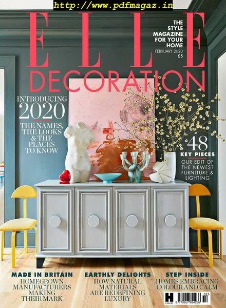 Elle Decoration UK – 2020-02-01 Cover