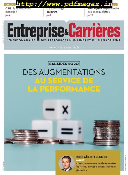 Entreprise & Carrieres – 06 janvier 2020 Cover