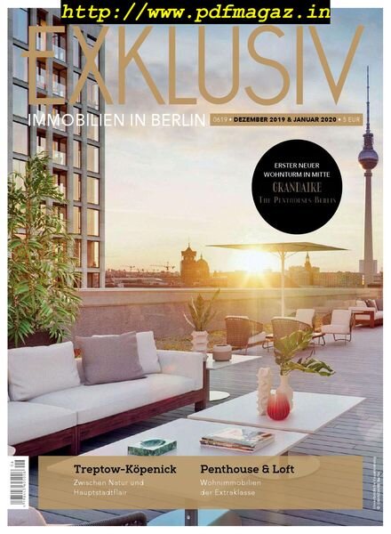 Exklusiv Immobilien in Berlin – Dezember 2019 – Januar 2020 Cover