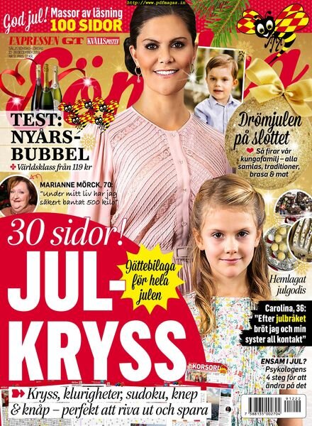 Expressen SOndag – 22 december 2019 Cover