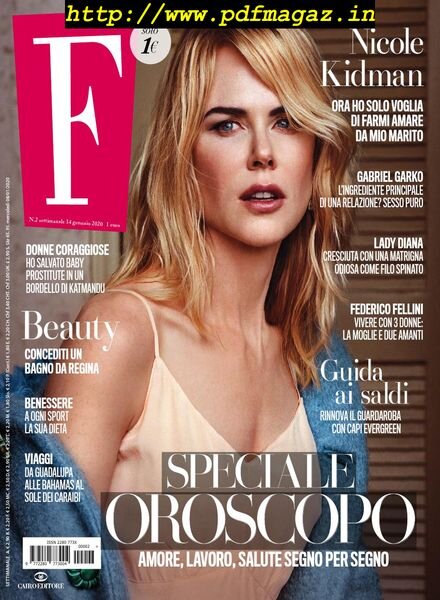 F – 14 Gennaio 2020 Cover