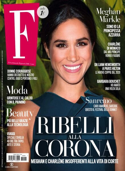 F – 28 Gennaio 2020 Cover