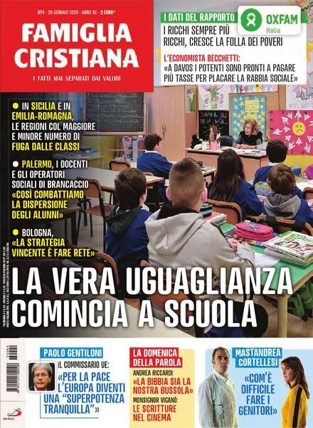 Famiglia Cristiana – 26 Gennaio 2020 Cover