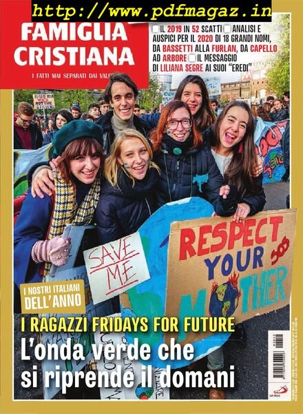 Famiglia Cristiana – 29 Dicembre 2019 Cover
