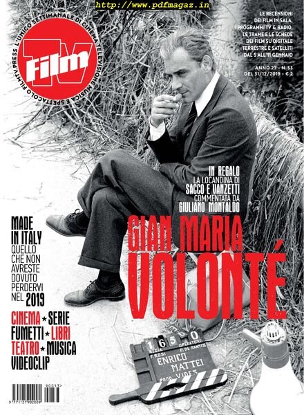 FilmTv – 31 Dicembre 2019 Cover