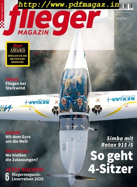 Fliegermagazin – Dezember 2019 Cover