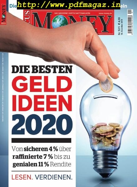 Focus Money – 18 Dezember 2019 Cover