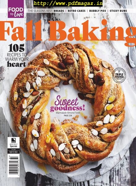 Food to Love Special Edition – Fall Baking 2019 Cover