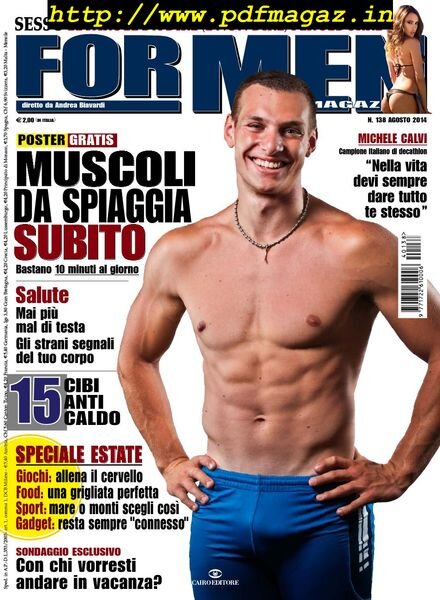 For Men Magazine – Agosto 2014 Cover