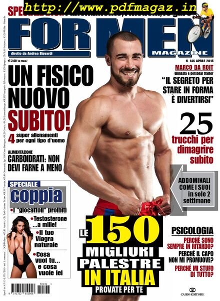 For Men Magazine – Aprile 2015 Cover