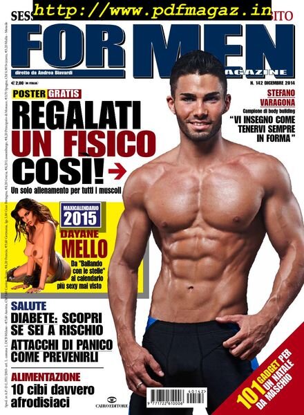 For Men Magazine – Dicembre 2014 Cover