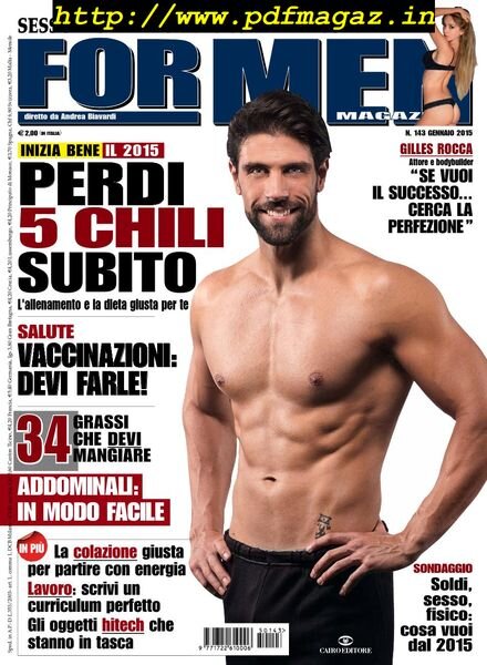 For Men Magazine – Gennaio 2015 Cover