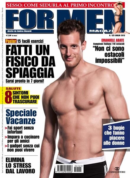 For Men Magazine – Luglio 2013 Cover