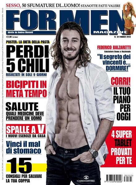 For Men Magazine – Marzo 2013 Cover