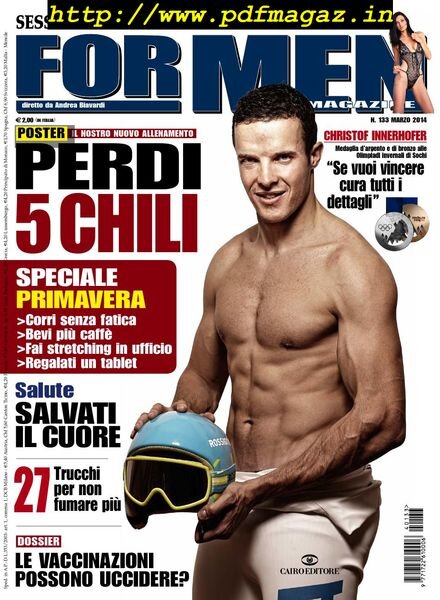 For Men Magazine – Marzo 2014 Cover