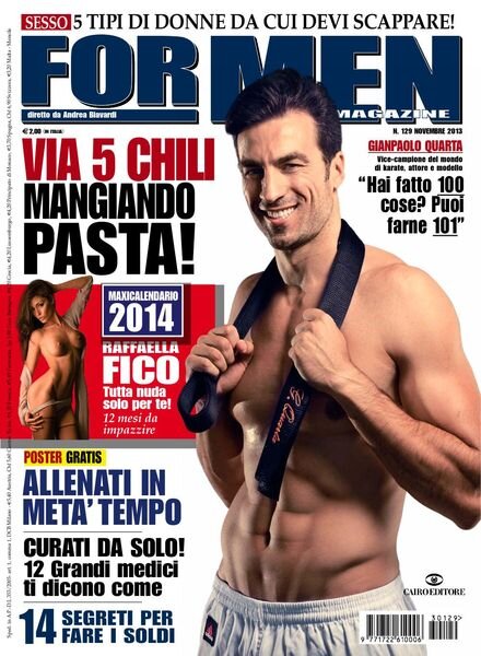 For Men Magazine – Novembre 2013 Cover