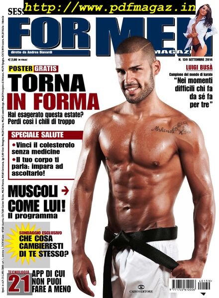 For Men – Settembre 2014 Cover