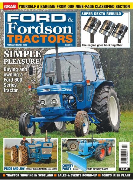 Ford & Fordson Tractors – Issue 95 – February-March 2020 Cover