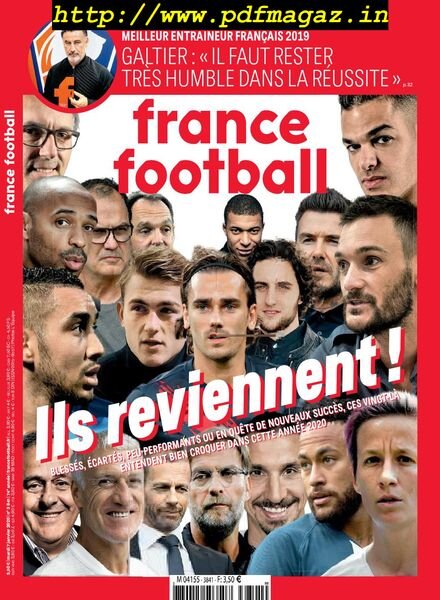 France Football – 07 janvier 2020 Cover