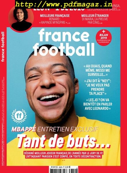 France Football – 24 decembre 2019 Cover