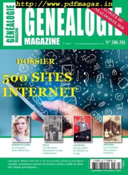 Genealogie – Hors-Serie – novembre-decembre 2019