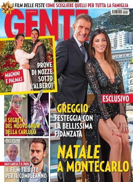 Gente Italia – 21 dicembre 2019 Cover