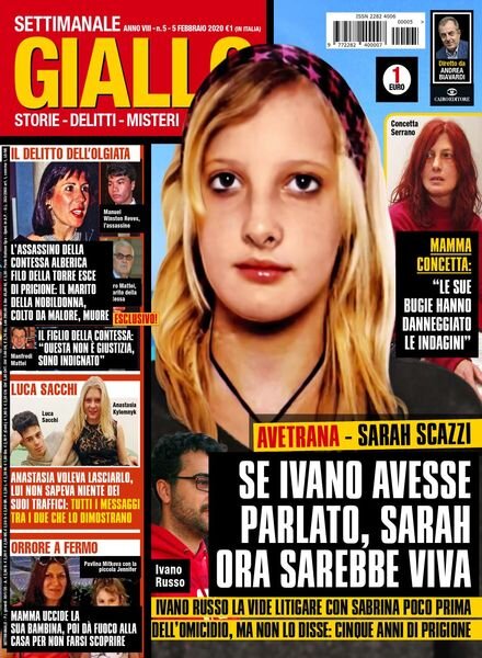 Giallo – 5 Febbraio 2020 Cover