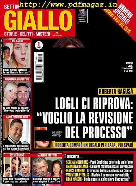 Giallo – 7 Gennaio 2020 Cover