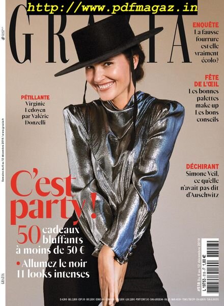 Grazia France – 06 decembre 2019 Cover