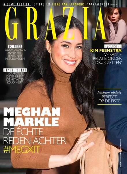 Grazia Netherlands – 09 januari 2020 Cover
