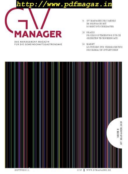 GVmanager – Dezember 2019 Cover