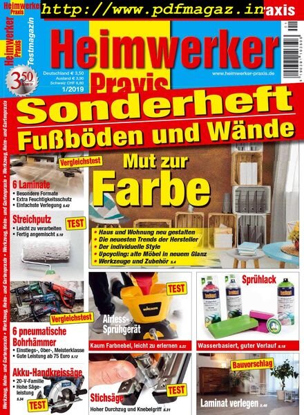 Heimwerker Praxis Sonderheft – Nr.1, 2019 Cover