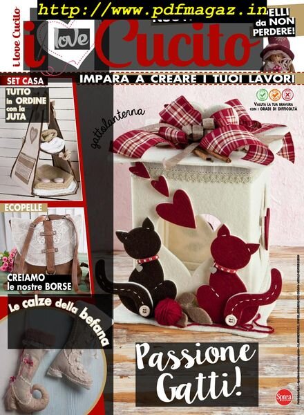 I Love Cucito – Dicembre 2019 – Gennaio 2020 Cover